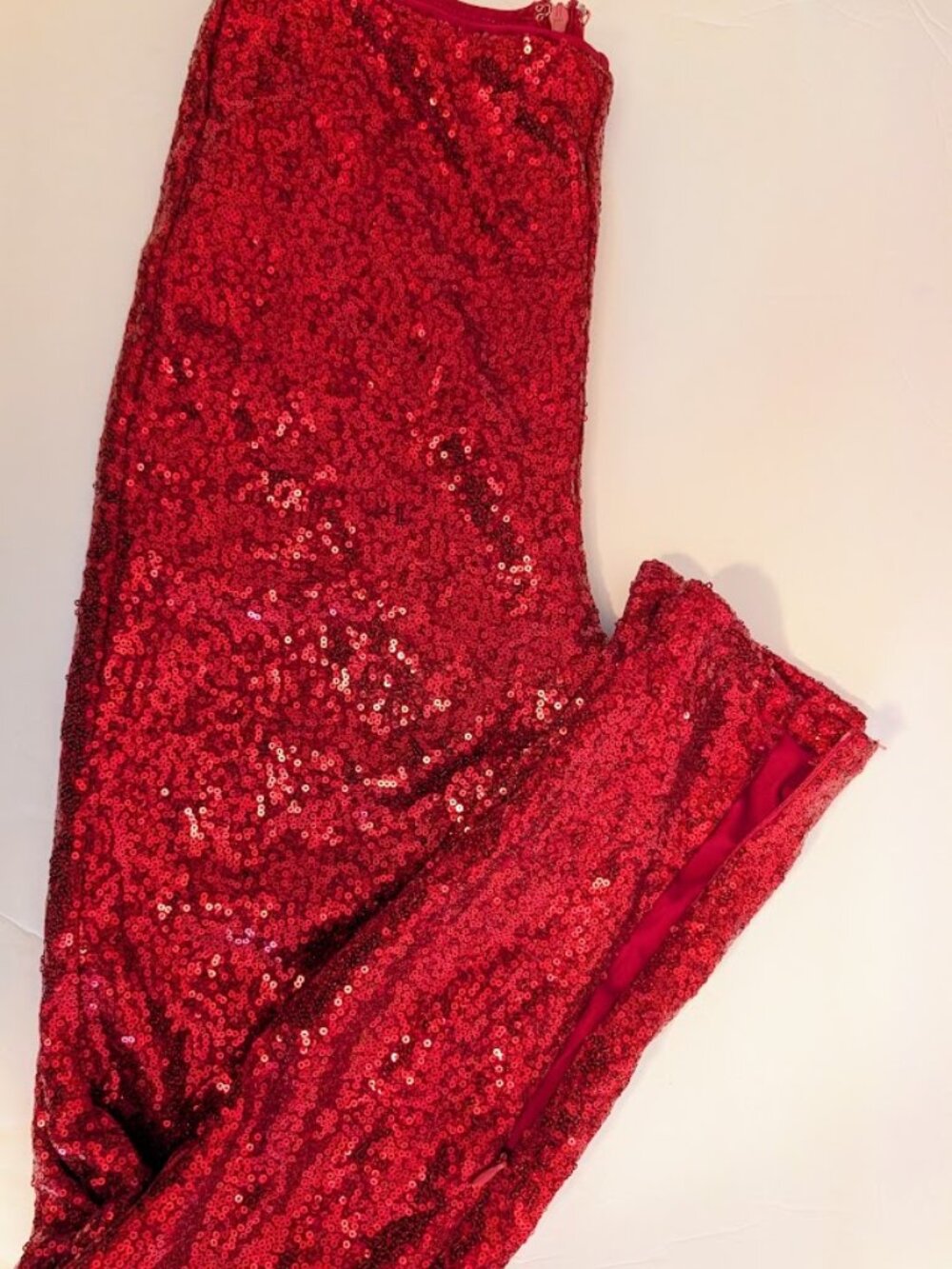 Forever 21 red sequin leggings Size M